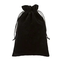 1pcs Big Velvet Drawstring Pouch Bags 20x30cm(8"x12") Jewelry Wedding Holiday New Year Christmas Party Makeup Gift Bag Black Red