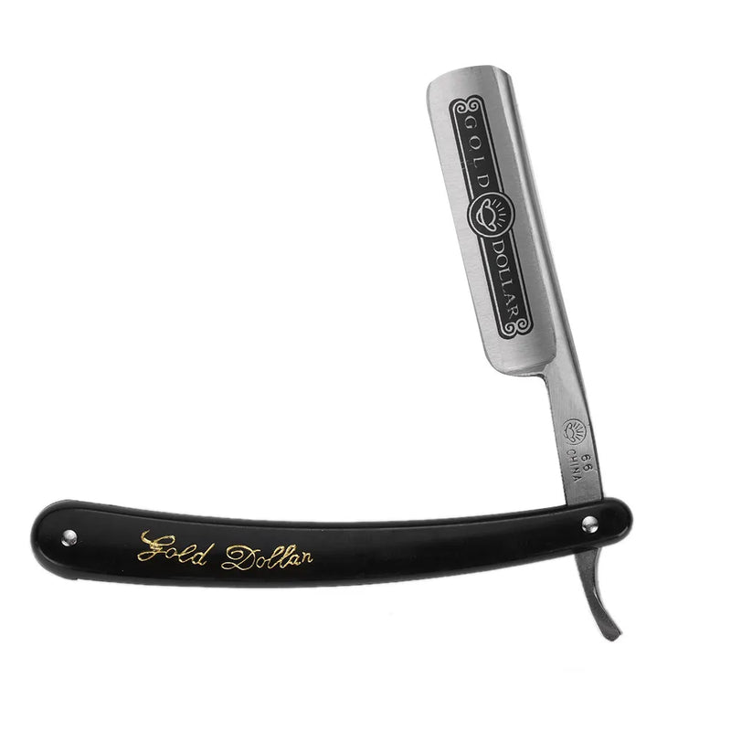 Gold Dollar 66  Shaving Straight Razor Classic Manual Barber Razors Folding Knife Men Stainless Steel Shaving Razor High Quality