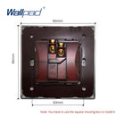 Lichtschalter Türklingel Reset Neuheit Edelstahlplatte mit silberner Umrandung Wandtaster Wandschalter 16A AC110-250V