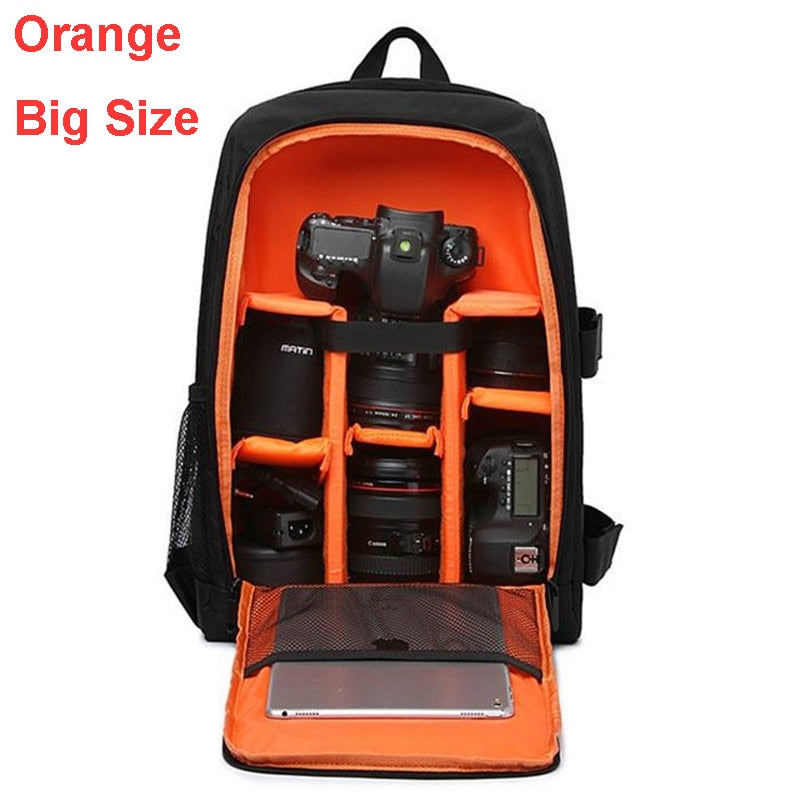 Waterproof DSLR Backpack Video Digital DSLR Camera Bag Multi-functional Outdoor Camera Photo Bag Case for Nikon Canon DSLR Lens