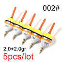 FISH KING 5pcs Barguzinsky Fir Float 2.0+2.0gr/3.0+2.0gr/4.0+2.0gr/5.0+2.0gr Copper Fishing Float Vertical Buoy Fishing Tackle