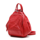 AODUX Full Grain Genuine Leather Women White Blue Red Yellow Backpack Top Layer Cowhide Ladies First Layer Cow Leather Backpacks