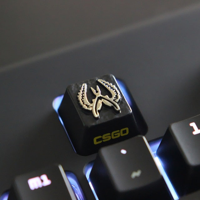 Keycap Customized embossed zinc alloy keycap for game mechanical keyboard, high-end unique DIY for C