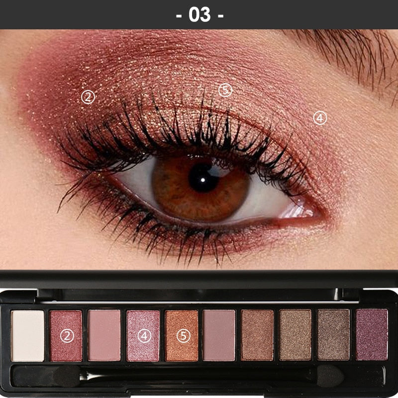 Focallure Eye Shadow for Eyes Makeup Shimmer Matte Eyeshadow Earth Color Shade Palette Cosmetic Makeup Nude Eye Shadow