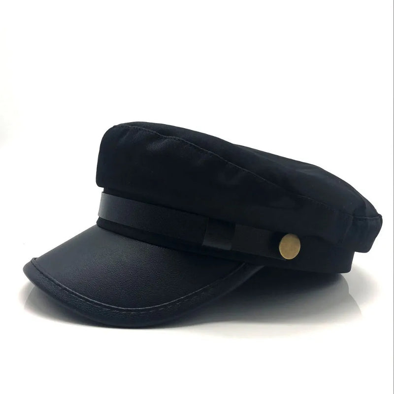 2018 New unisex red black flat navy hat cap women men fashion berets hot sale street style beret caps brand hats Newspaper Cap