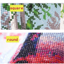 5D DIY Volle Quadrat-/Runddiamant-Malerei Zeichentrickfisch Stickerei Kreuzstich Strass Mosaik Heimdeko