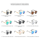 KDEAM Steampunk Sunglasses Men Round Sun Glasses Women Baroque Carved Legs All-matching Size With Box KDA372
