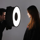 Lightdow 45cm Foldable Ring Speedlite Flash Diffuser Macro Shoot Round Softbox for Canon Nikon Sony Pentax Godox Speedlight