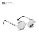 KDEAM Steampunk Sunglasses Men Round Sun Glasses Women Baroque Carved Legs All-matching Size With Box KDA372