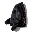 Stickerei Herren Bomberjacke Drache Tiger Herbst Winter Pilotenjacke Herren Hip Hop Japanische Baseball Jugendjacke Streetwear Herren