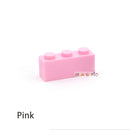 60pcs DIY Building Blocks Thick Figures Bricks 1x3 Dots Educational Creative Size Compatible With 3622 Plastic Toys for Children