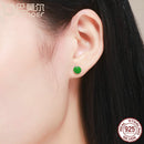 BAMOER Trendy New 925 Sterling Silver Exquisite Watermelon Fruits Stud Earrings for Women Sterling Silver Jewelry Bijoux SCE105