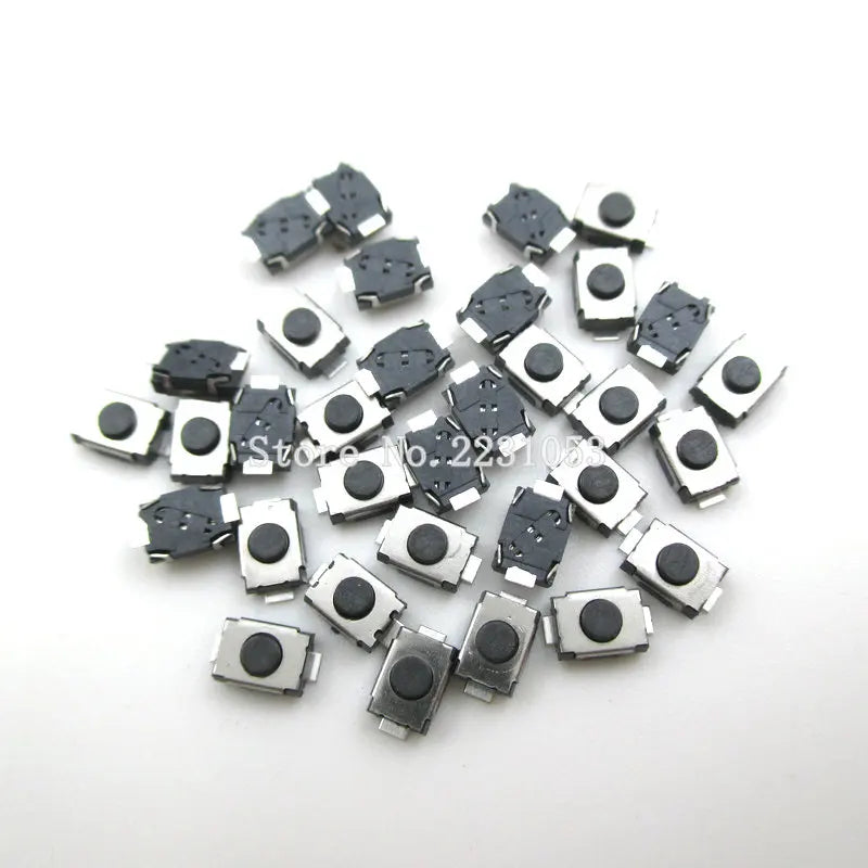 50PCS SMD 2 Pin 3X4MM Tactile Tact Push Button Micro Switch Momentary 3*4*2 MM Micro Button Car Key Switch