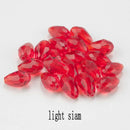 60/70PCS 8/10mm Crystal Tear Drop Shape Beads for Jewelry Making Waterdrop AB Glass Beads Loose Jewellery Beads DIY Bracelets