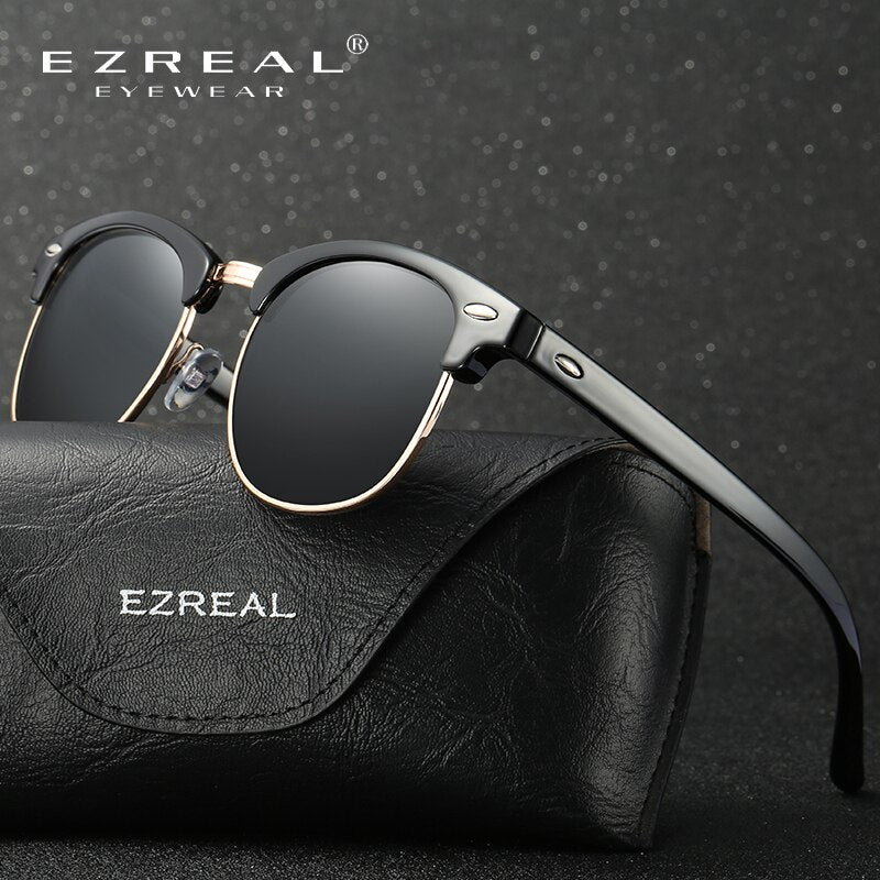 EZREAL Brand Classic Black Polarized Sunglasses Men Women Driving Sun Glasses For Man Shades Eyewear With Box Oculos 5161