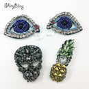 Beaded Applications for Clothes Beaded Applique Sew On Bead Rhinstone Patch For DIY Shoes Bags