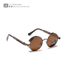 KDEAM Steampunk Sunglasses Men Round Sun Glasses Women Baroque Carved Legs All-matching Size With Box KDA372
