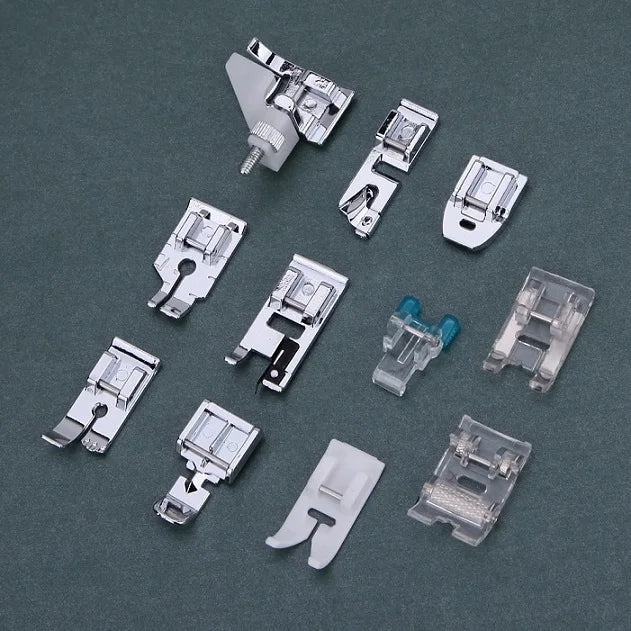 1-52pcs Domestic Sewing Machine Accessories Braiding Stitch Darning Presser Foot Feet Kit Sewing Box For Brother Singer Janom