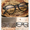 HDCRAFTE Wooden Eyeglasses Frames Myopic Glasses Frame Men Women Optical Spectacle Wood Clear Lens Reading Round Plain Glasses