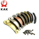 KAK 2PCS Retro Metal Kitchen Drawer Cabinet Door Handle And Furniture Knobs Handware Cupboard Antique Brass Shell Pull Handles