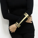 Long Alloy Big Cuff Bangle Fashion Open T Bracelet For Women Statement Jewelry Femme Show Accessories Manchette UKMOC