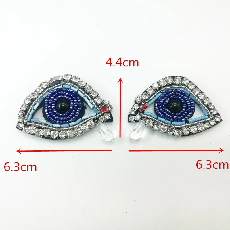 Beaded Applications for Clothes Beaded Applique Sew On Bead Rhinstone Patch For DIY Shoes Bags