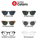 VIVIBEE Herrenmode 2024 Ovale Kleine Sonnenbrillen Klare Klassische UV400 Sonnenbrillen Trends für 2024 Transparente Brillen für Damen