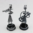 8 Pieces Art Home Decoration Crafts 8 Women Band Metal Crafts Ornaments For Music Lover Home Furniture Blank Space Decoration
