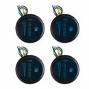 2" 52mm DC 12V/24V Universal Adjustable Auto Car Motorcycle Fuel Level Meter Gauge Blue/Green 8 LED Light Display Fuel C45