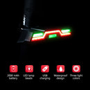 Waterproof Bicycle Light 3 Colors Warning Bike Rear Light  USB Rechargeable Cycling Taillight Flashing Light For Bike
