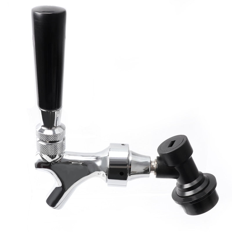 Beer Tap Faucet & Adjustable Faucet With Chrome Plating, Beer Homebrewing Tap With Ball Lock