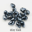 60/70PCS 8/10mm Crystal Tear Drop Shape Beads for Jewelry Making Waterdrop AB Glass Beads Loose Jewellery Beads DIY Bracelets