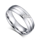 Vnox Fashion Wedding Rings Stainless Steel Ring Female Male Promise Band Cubic Zirconia Couple Jewelry Sales Promotion