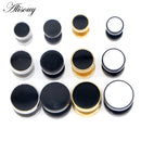 Alisouy 2pcs Drip Oil Round Barbell Body Piercing Jewelry Fake Ear Plug Tunnels Stainless Steel Earring Studs Girl Boy Earrings