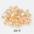 60/70PCS 8/10mm Crystal Tear Drop Shape Beads for Jewelry Making Waterdrop AB Glass Beads Loose Jewellery Beads DIY Bracelets