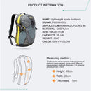 22L Nylon Sports Backpacks Teenage Girls Men's Laptop School Bag Large Outdoor Travel Backpack Waterproof Rucksack grey yellow