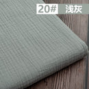 50*130cm Fabric Drape Cotton And Linen Double Gauze Crepe Baby Clothes Fabric Ladies Skirt Sleepwear Fabrics