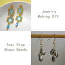 60/70PCS 8/10mm Crystal Tear Drop Shape Beads for Jewelry Making Waterdrop AB Glass Beads Loose Jewellery Beads DIY Bracelets