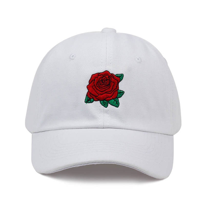 2018 new Red Rose Flower Baseball Cap Women Snapback Cap With Dad Hat Female Hip Hop Sun Summer brand cap hats wholesale