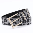 Female Belt Cummerbund Women Horsehair Belt With Leopard Pattern Rose Gold Metal Buckle Hot Sales Pu Belt Accessories For Women