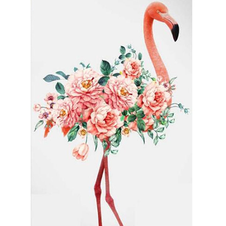 HOMFUN Full Square/Round Drill 5D DIY Diamond Painting &quot;Animal flamingo&quot; 3D Embroidery Cross Stitch 5D Home Decor Gift