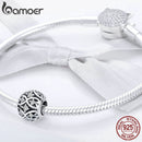 BAMOER 100% Genuine 925 Sterling Silver Dazzling CZ Elegant Beads fit Women Bracelets & Necklaces DIY Jewelry Making SCC732