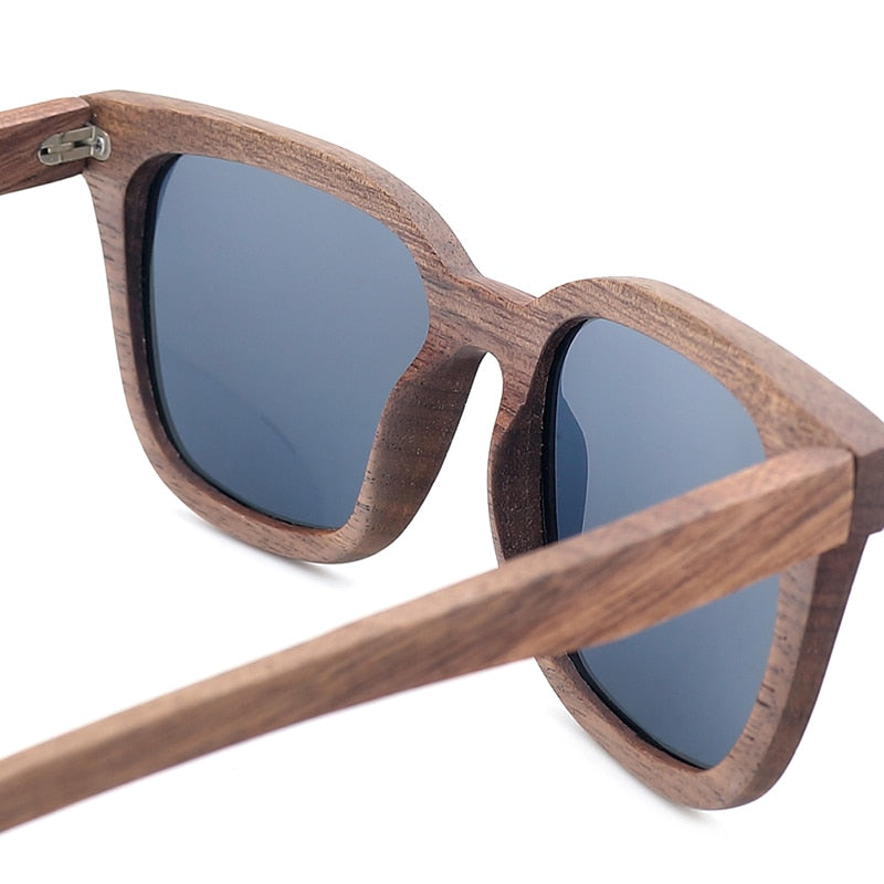 BOBO BIRD Black Walnut Wood Bamboo Polarized Sunglasses Mens Glasses UV 400 Protection Eyewear in Wooden Original Box