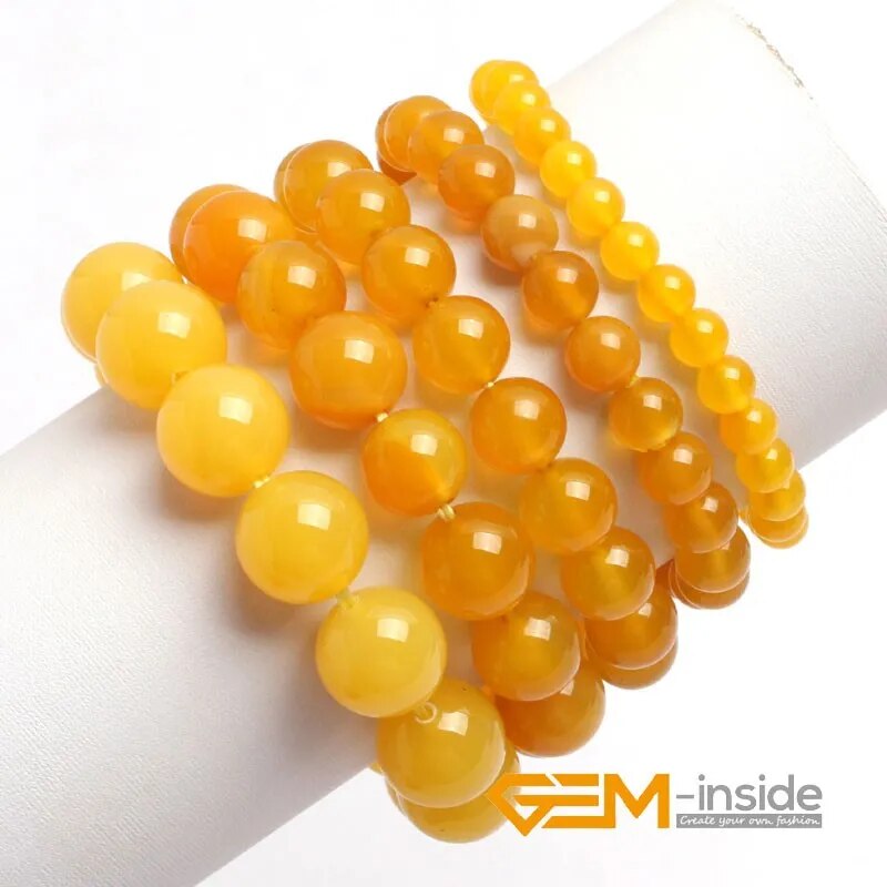 Yellow Agat e Bracelet Natural stone Bracelet DIY Jewelry Bracelet One Of The Seven Treasures Of Buddhism Gift