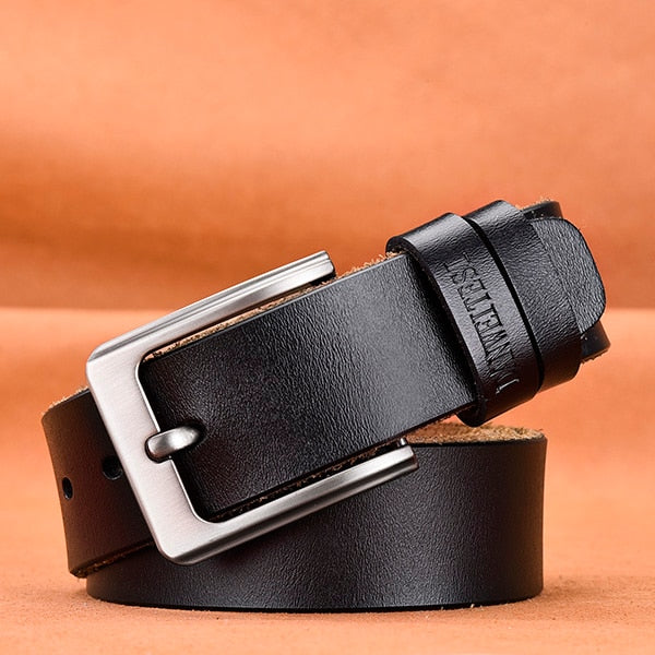 [DWTS]belt male leather belt men male genuine leather strap luxury pin buckle belts for men belt Cummerbunds ceinture homme