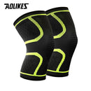 1 Pair Nylon Elastic Sports Knee Pads Breathable Knee Support Brace Running Fitness Hiking Cycling Knee Protector Joelheiras