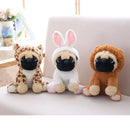 Stuffed Simulation Dogs Plush Sharpei Pug Lovely Puppy Pet Toy Plush Animal baby Toy Children Kids Birthday Christmas Gifts