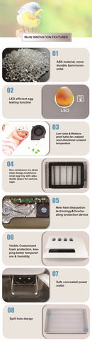 The Genesis Chamber | 12-Egg Digital Incubator with Intelligent Auto-Turning