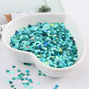 Eco-friendly PET 3mm Ultrathin Heart Nail Sequin Mixed Holographic Laser Silver Glitter Sequins for Craft Nail Art Decoration