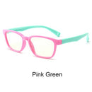 Ralferty Kids Square Glasses Anti-blue Blocking Computer Eyewear Frame Child Boy Girl TR90 Flexible Eyeglasses Frames A008